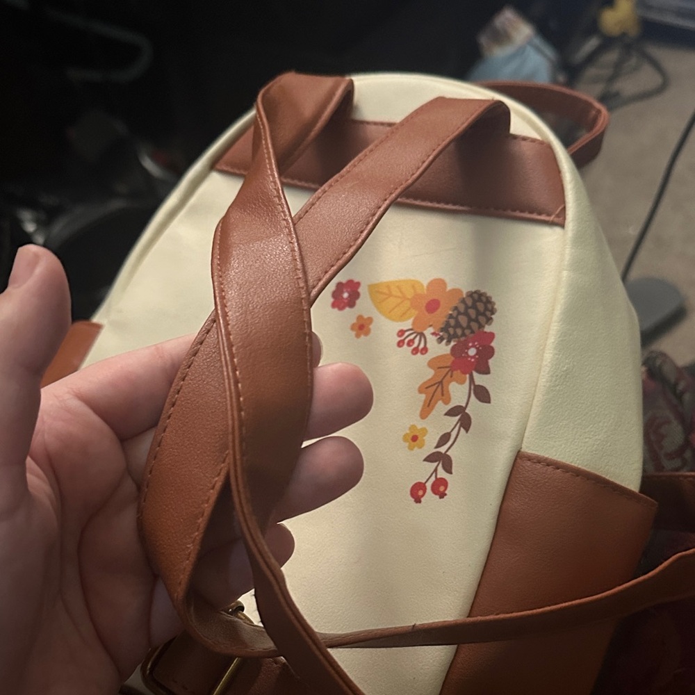 Loungefly Cream and Brown Chip and Dale Backpack - Picture 3 of 3